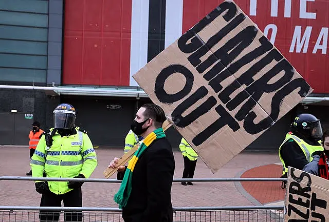 Manchester United fans regularly protest against the Glazers