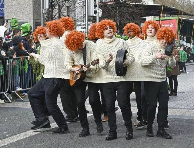 The boys from Waterford take part in the St Patrick’s Day Parade in Dublin