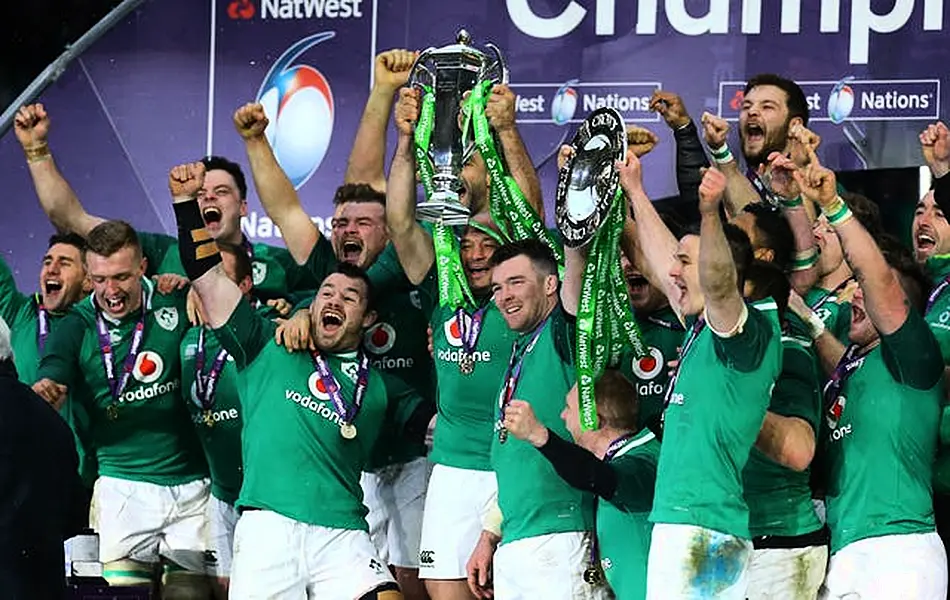 Ireland celebrate winning the Grand Slam 