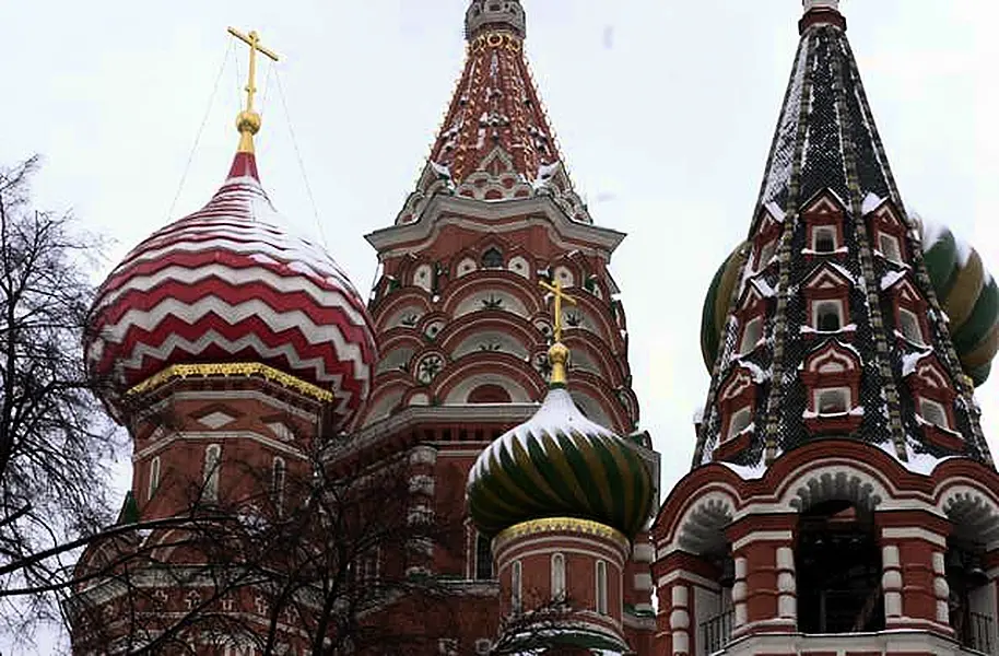 St Basil’s Cathedral, in Moscow’s Red Square (Ian Nicholson/PA)