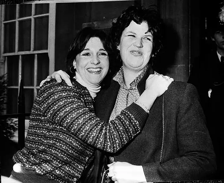 Diana's flatmates Carolyn Pride and Virginia Pitman