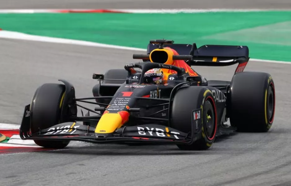 Max Verstappen in action during last week's pre-season test at Barcelona