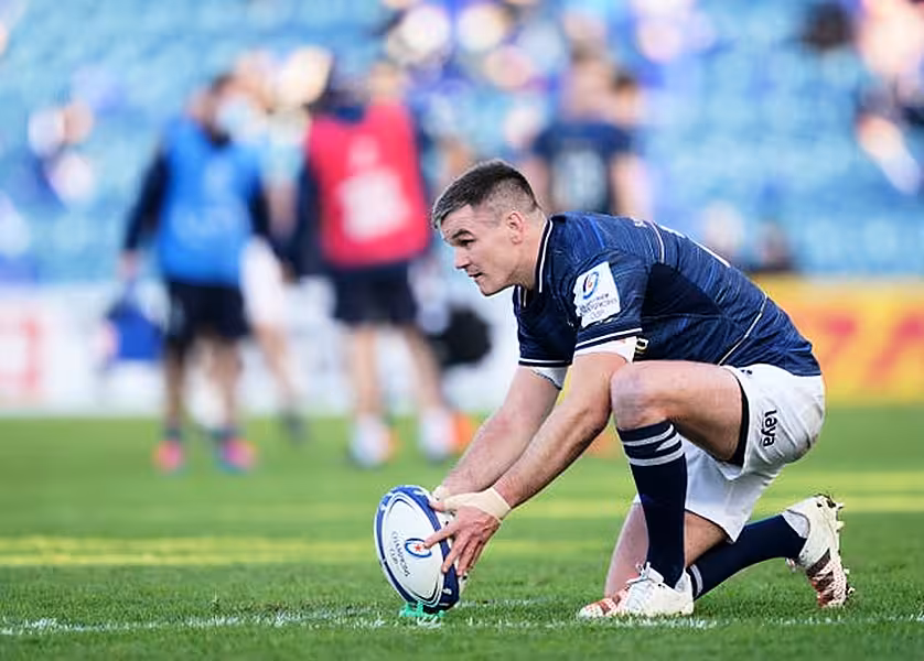 Johnny Sexton has made only one start for Leinster since Ireland's autumn campaign