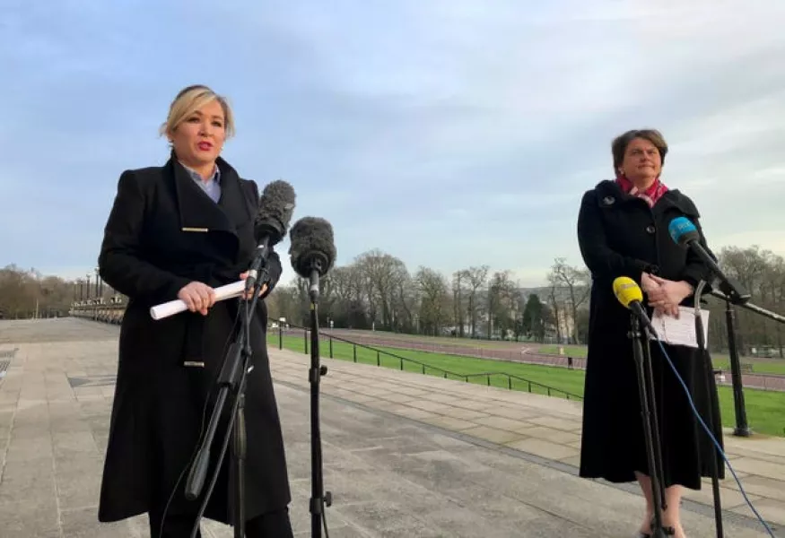 Michelle O’Neill and Arlene Foster 