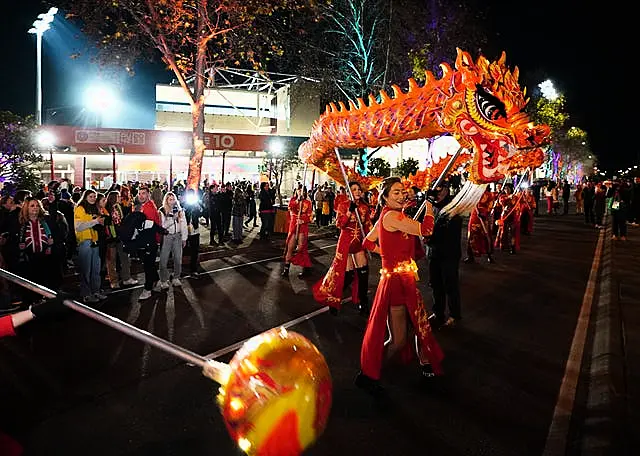 China fans gathered ahead of the Group D match against England at the Hindmarsh Stadium in Adelaide