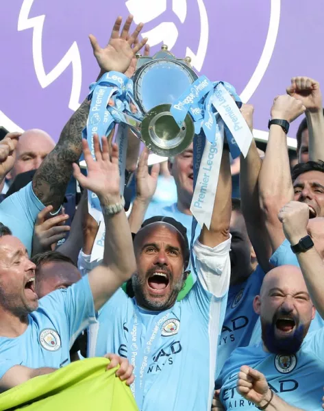Guardiola's City clocked up a record 100 points in their 2017-18 title win