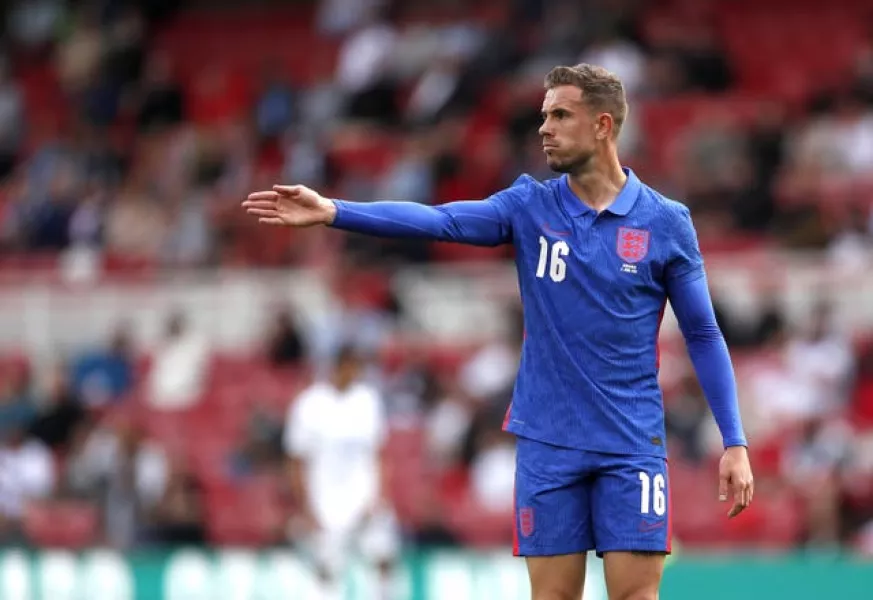 Jordan Henderson made his return from groin surgery as a second-half substitute in England's win over Romania on Sunday.