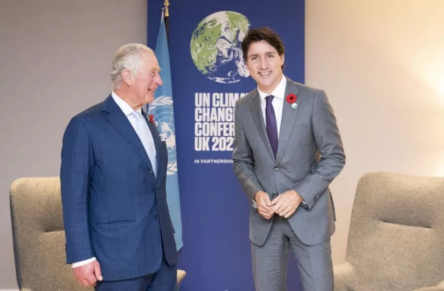 Charles and Justin Trudeau