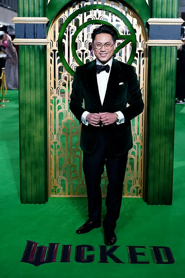 Jon M. Chu arriving for the UK premiere of Wicked at the Royal Festival Hall, Southbank Centre in London