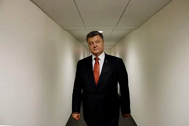 Former Ukrainian president Petro Poroshenko