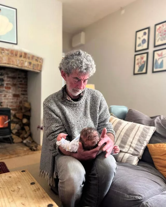 Tom Doherty with his granddaughter Martha 