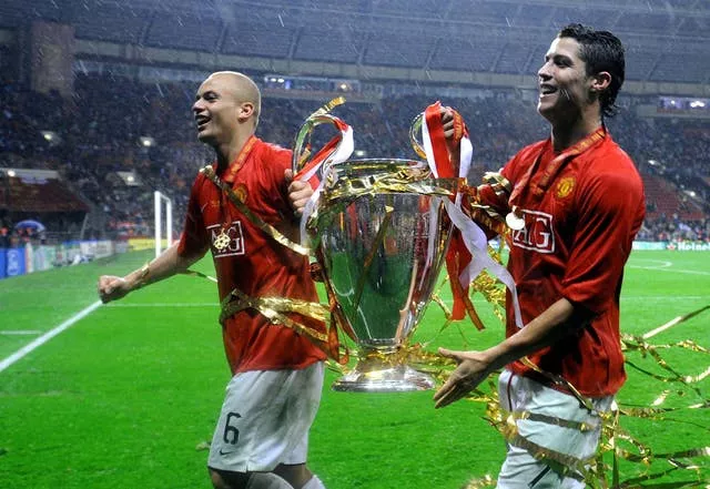 Cristiano Ronaldo won the Champions League with Manchester United in 2008