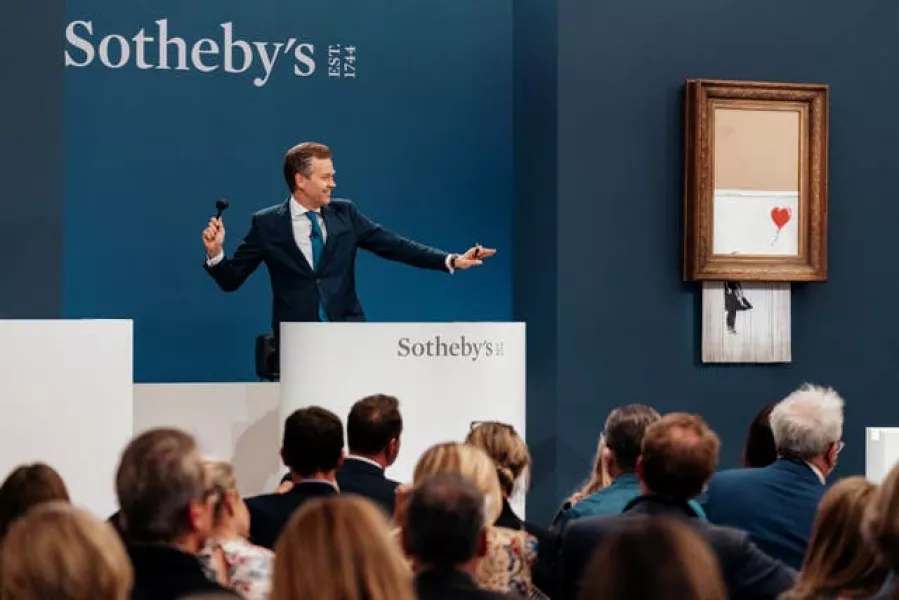 Sotheby’s – Love is in the Bin – Banksy sale