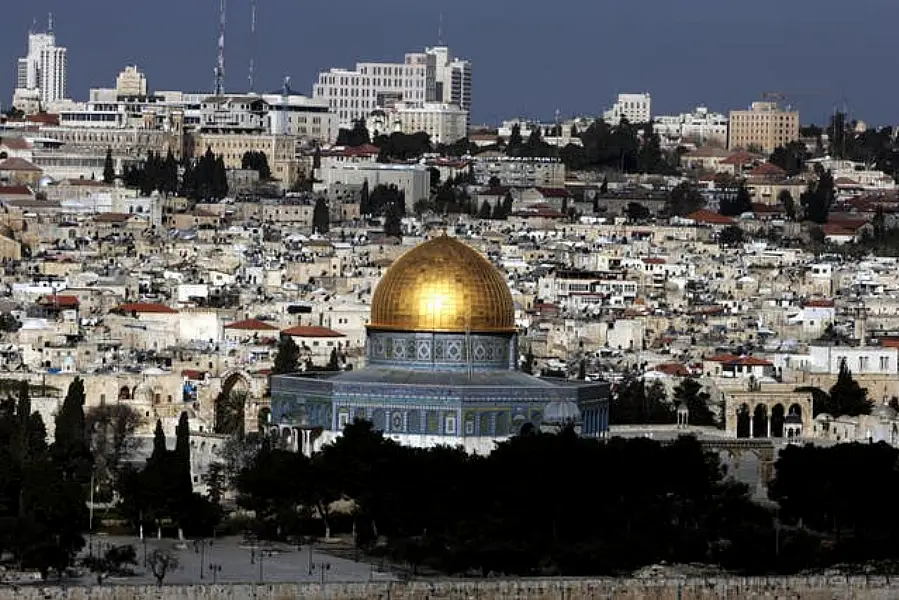 The Dome of the Rock in the centre of the Temple Mount, in Jerusalem (Andrew Parsons/PA)