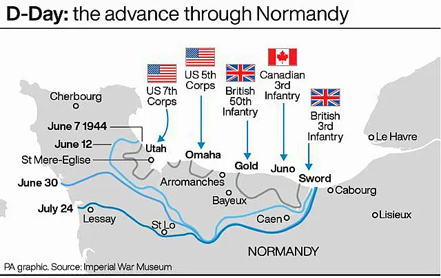 D-Day: the advance through Normandy