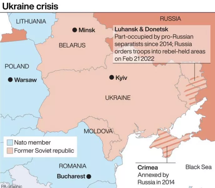 Ukraine crisis graphic