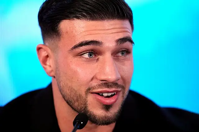 Tommy Fury during a press conference