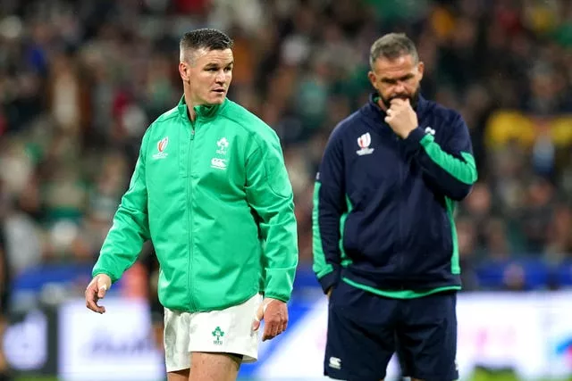Andy Farrell, right, hailed Johnny Sexton as Ireland's greatest player