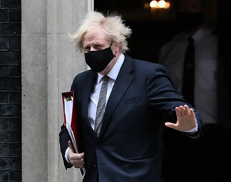 Prime Minister Boris Johnson leaving 10 Downing Street