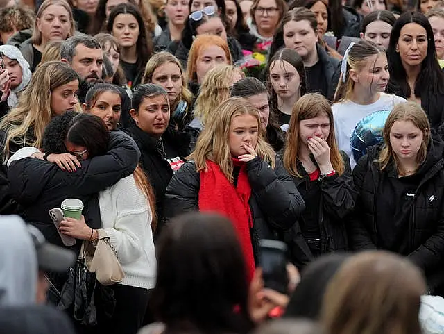 Fans hold a vigil for Liam Payne