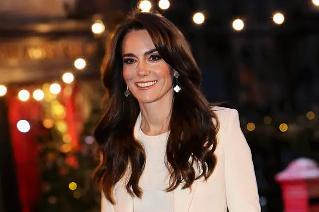 The Princess of Wales arriving for the Royal Carols – Together At Christmas service last year. 