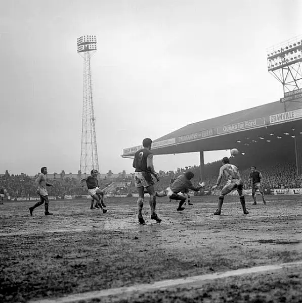 Jimmy Greaves scores his second goal during an impressive debut for West Ham in 1970