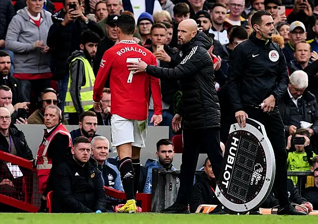 Ronaldo criticised Ten Hag and the club in a TV interview which led to his departure