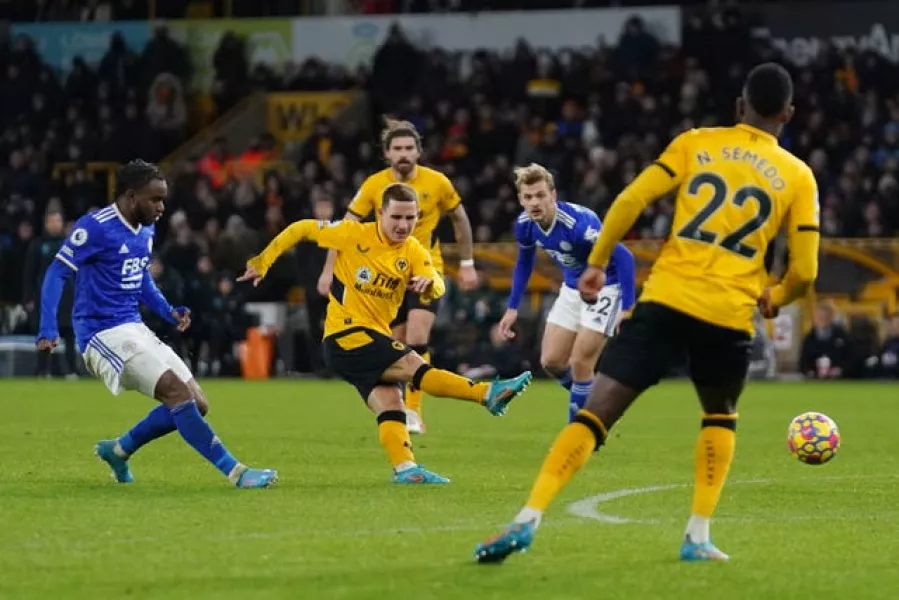 Daniel Podence scores Wolves' second