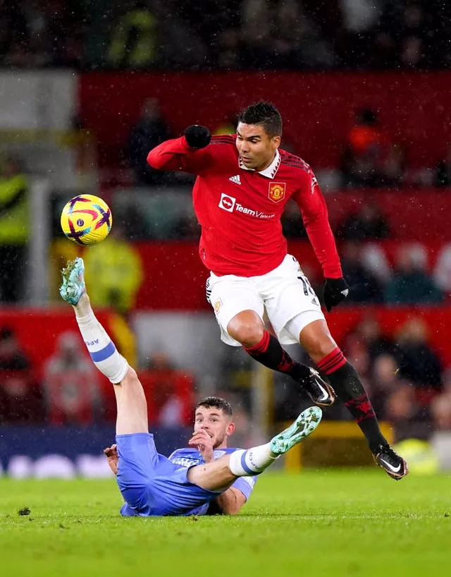 Casemiro in action for Manchester United