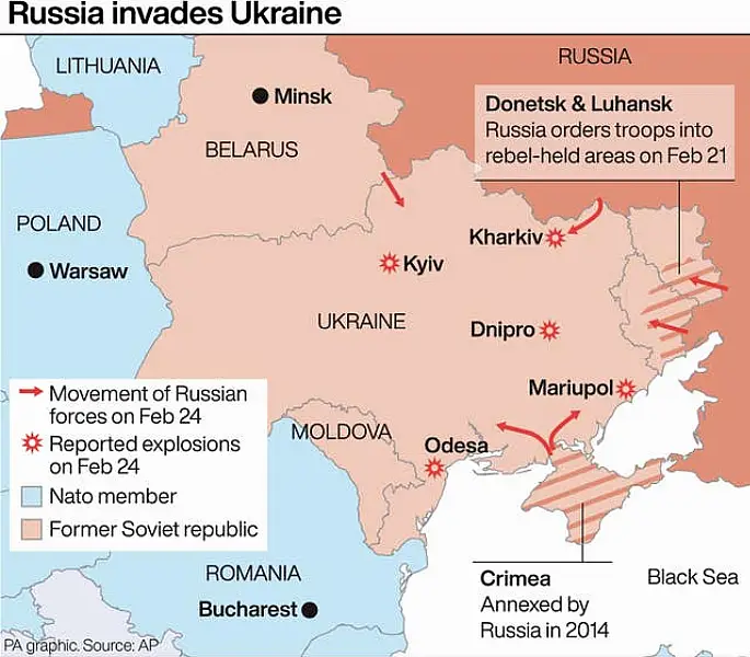 Russia invades Ukraine