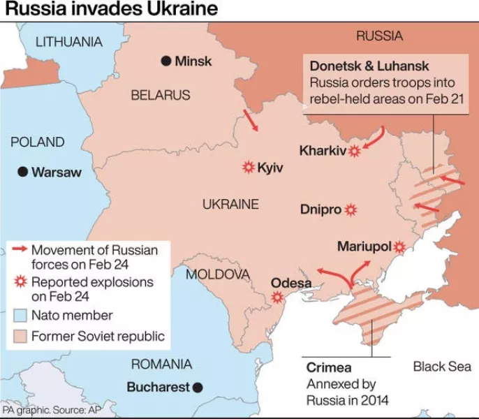 Russia invades Ukraine