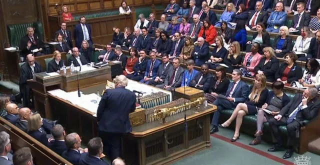 As deputy opposition leader, Angela Rayner sits opposite Boris Johnson in the Commons during Prime Minister's Questions
