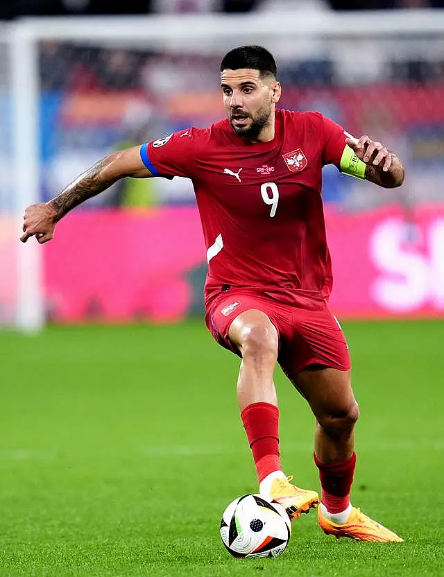 Aleksandar Mitrovic came closest for Serbia