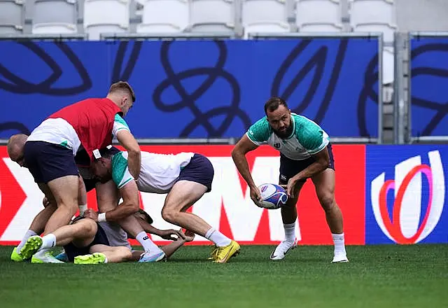 Ireland scrum-half Jamison Gibson-Park, right, has been recalled