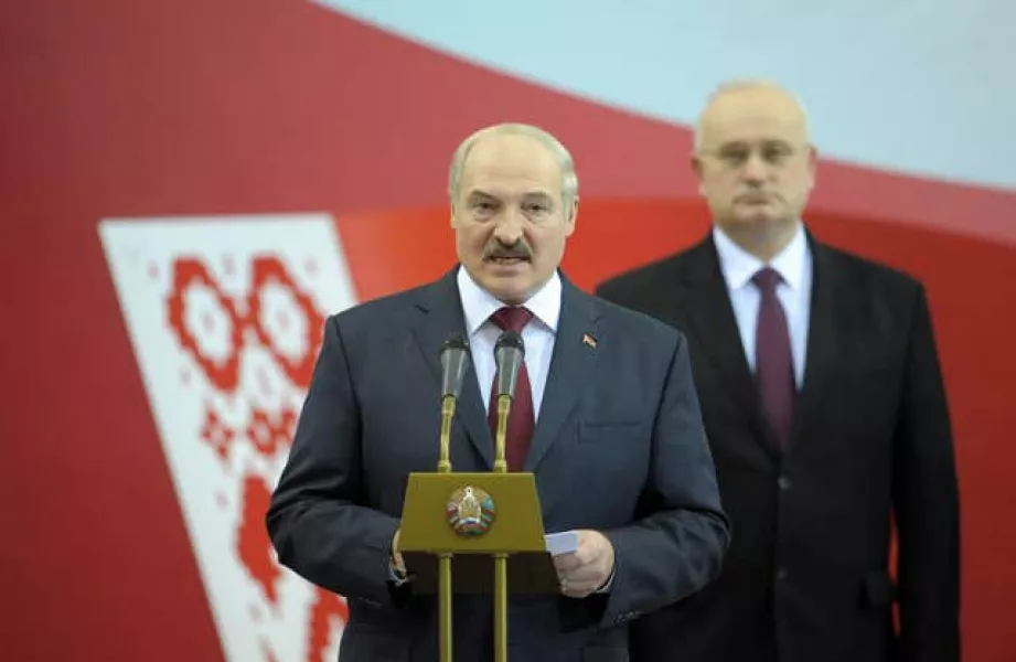 President of Belarus Alexander Lukashenko (Tim Ireland/PA)