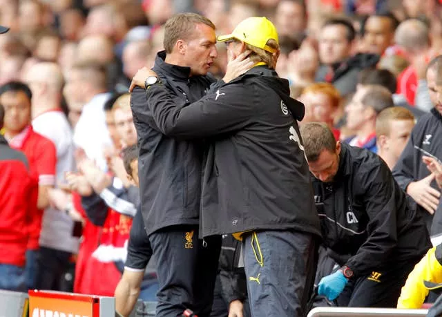 Brendan Rodgers and Jurgen Klopp