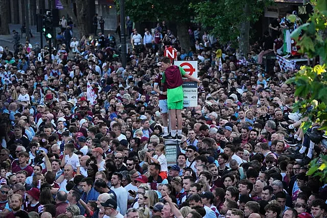 West Ham fans turned up in their numbers to see their heroes 