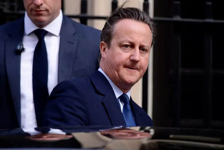 David Cameron leaves 10 Downing Street