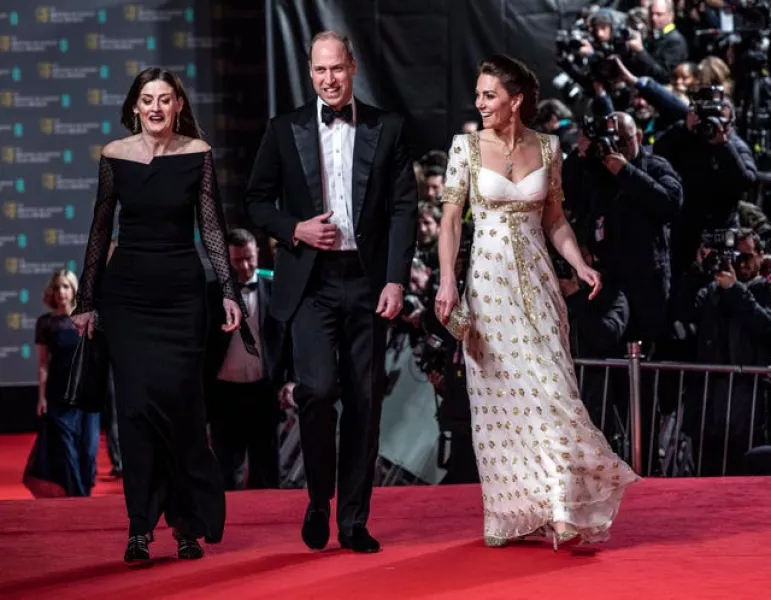 The Duke and Duchess of Cambridge attend the Baftas