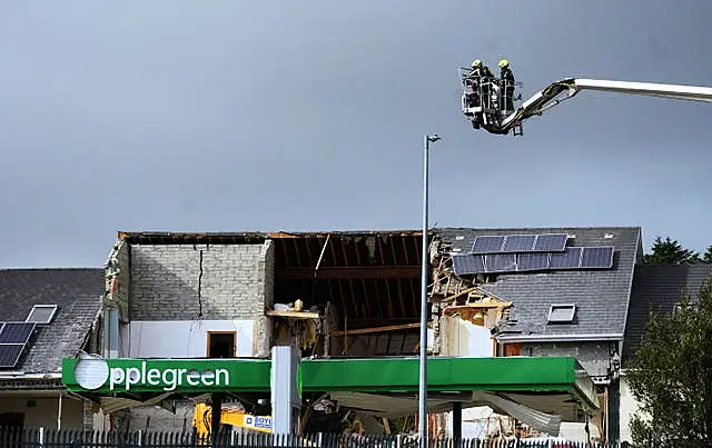 Explosion at Donegal service station