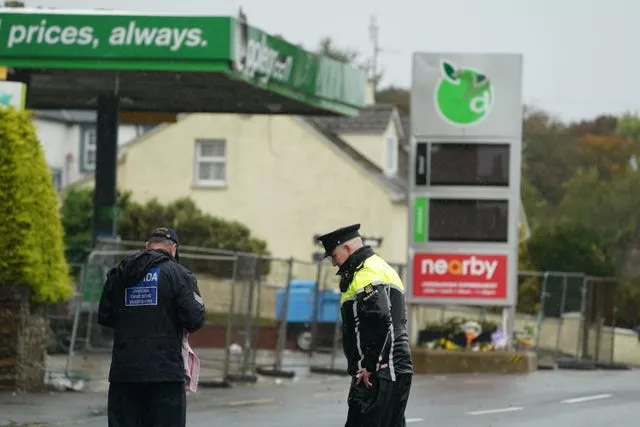 Explosion at Donegal service station