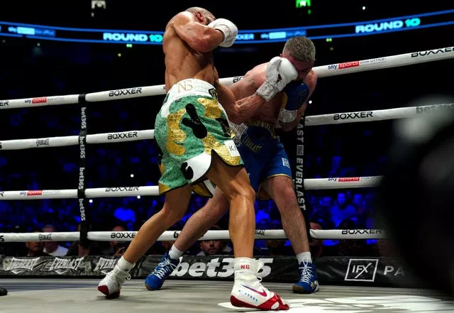 Eubank was in control throughout the bout in Manchester