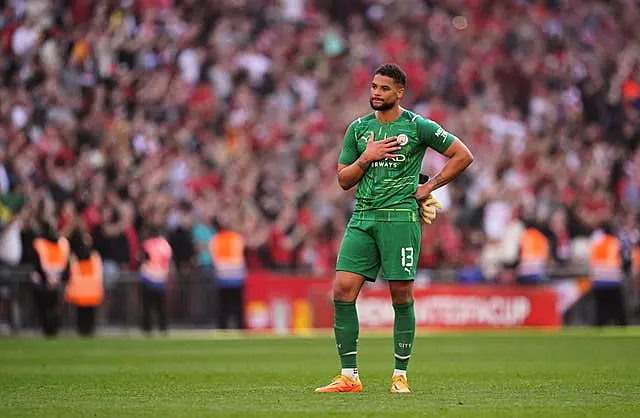 Zack Steffen apologises to the Manchester City fans at full-time