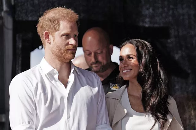 Two articles allegedly the result of unlawful information gathering concerned the Duke and Duchess of Sussex at the start of their relationship (Jordan Pettitt/PA)