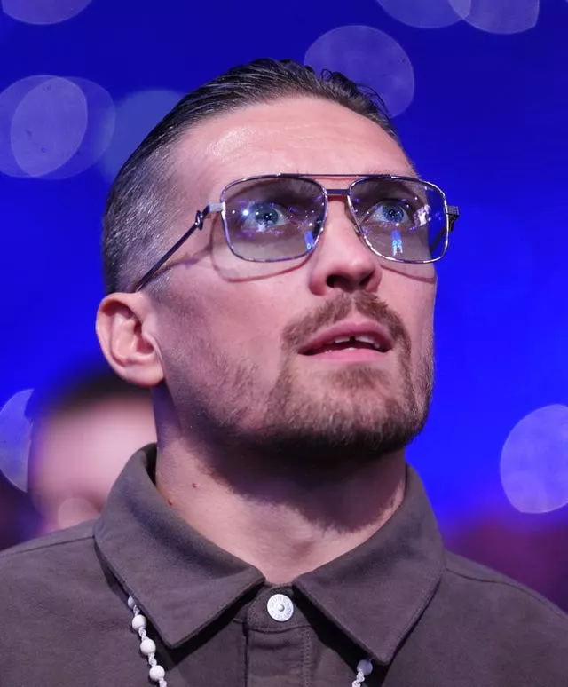 Oleksandr Usyk was ringside at Wembley