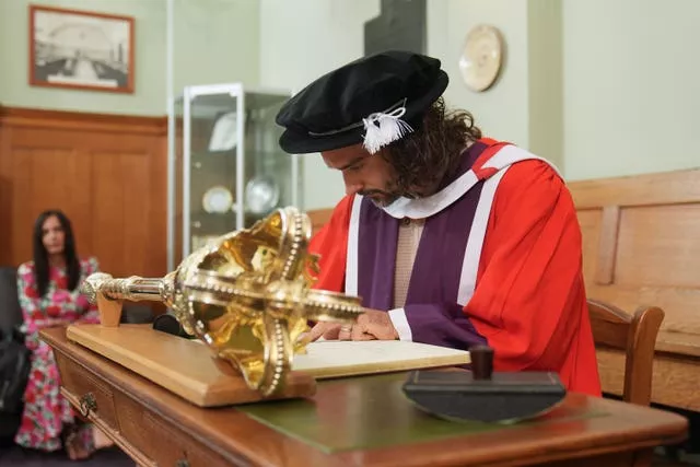 Joe Wicks receives honorary degree