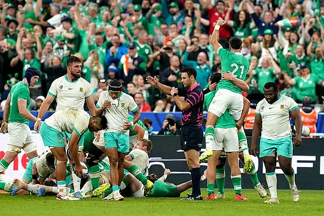 Ireland could still suffer a pool-stage exit, despite defeating reigning world champions South Africa