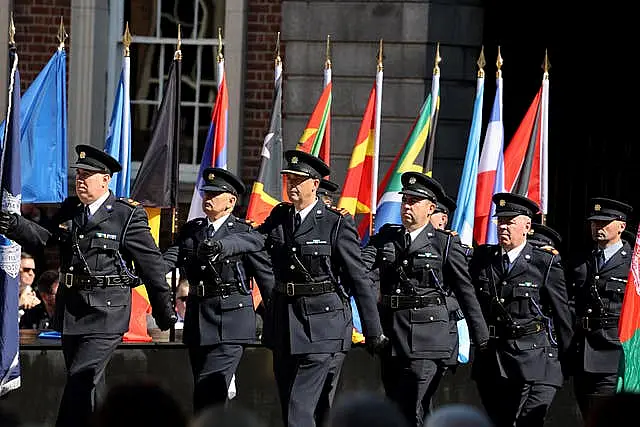 Gardai parade