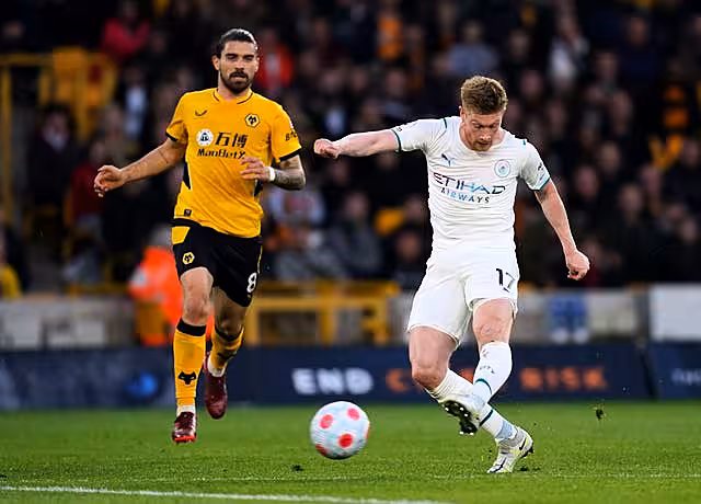 Kevin De Bruyne scored three times with his left foot