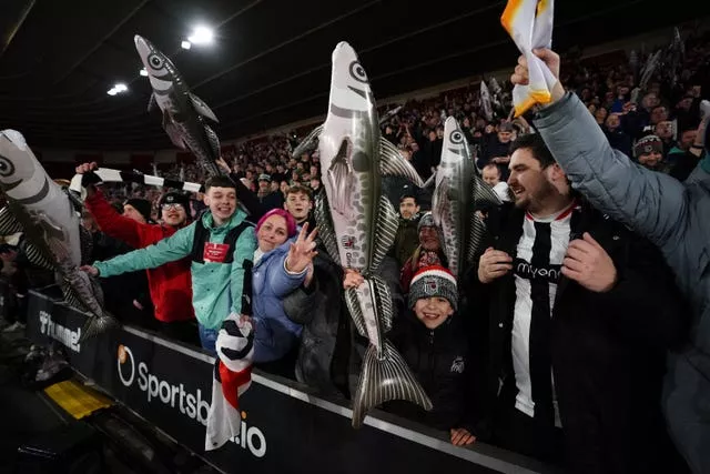 Grimsby were backed by more than 4,200 fans at Southampton